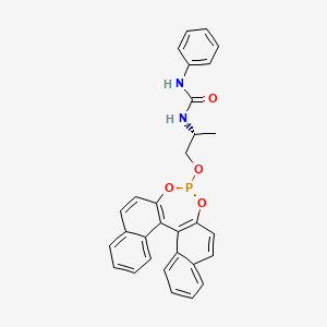 molecular formula C30H25N2O4P B1494832 1-Phenyl-3-[(R)-1-methyl-2-[(dinaphtho[2,1-d:1',2'-f][1,3,2]dioxaphosphepin-4-yl)oxy]ethyl]urea 