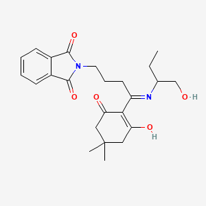 2-{4-(4,4-dimethyl-2,6-dioxocyclohexylidene)-4-[(1-hydroxybutan-2-yl)amino]butyl}-1H-isoindole-1,3(2H)-dione