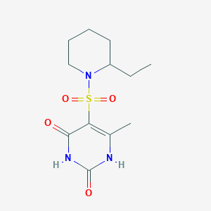 5-[(2-ethylpiperidin-1-yl)sulfonyl]-6-methylpyrimidine-2,4(1H,3H)-dione