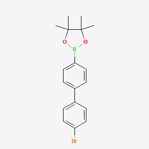 molecular formula C18H20BBrO2 B1494836 2-(4'-Bromobiphenyl-4-yl)-4,4,5,5-tetramethyl-1,3,2-dioxaborolane 