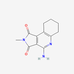 molecular formula C12H13N3O2 B14948364 4-amino-2-methyl-6,7,8,9-tetrahydro-1H-pyrrolo[3,4-c]quinoline-1,3(2H)-dione 