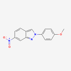 molecular formula C14H11N3O3 B14948465 2-(4-methoxyphenyl)-6-nitro-2H-indazole 