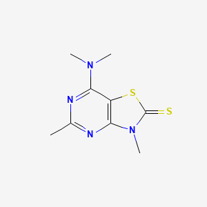 7-(Dimethylamino)-3,5-dimethyl-[1,3]thiazolo[4,5-d]pyrimidine-2-thione