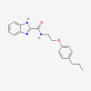 N-[2-(4-Propylphenoxy)ethyl]-1H-benzimidazole-2-carboxamide