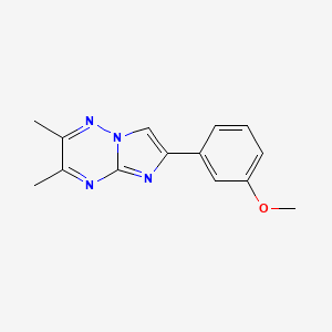 6-(3-Methoxyphenyl)-2,3-dimethylimidazo[1,2-b][1,2,4]triazine