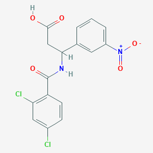 3-[(2,4-Dichlorobenzoyl)amino]-3-(3-nitrophenyl)propanoic acid