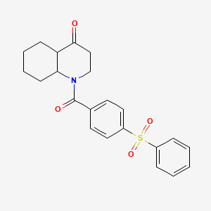 1-{[4-(phenylsulfonyl)phenyl]carbonyl}octahydroquinolin-4(1H)-one