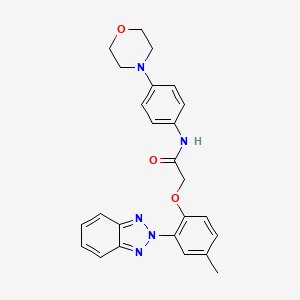 2-[2-(2H-benzotriazol-2-yl)-4-methylphenoxy]-N-[4-(morpholin-4-yl)phenyl]acetamide