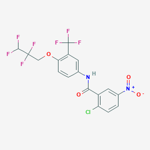 2-chloro-5-nitro-N-[4-(2,2,3,3-tetrafluoropropoxy)-3-(trifluoromethyl)phenyl]benzamide