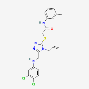 2-((4-Allyl-5-(((3,4-dichlorophenyl)amino)methyl)-4H-1,2,4-triazol-3-yl)thio)-N-(m-tolyl)acetamide