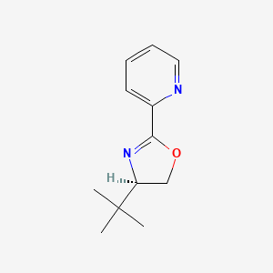 molecular formula C12H16N2O B1494880 2-[(4R)-4-tert-Butyl-2-oxazoline-2-yl]pyridine 