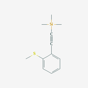 molecular formula C12H16SSi B1494882 Trimethyl(2-(2-(methylthio)phenyl)ethynyl)silane 
