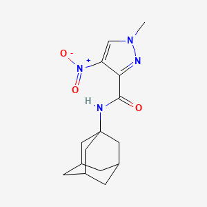 molecular formula C15H20N4O3 B14948835 N-(Adamantan-1-YL)-1-methyl-4-nitro-1H-pyrazole-3-carboxamide 