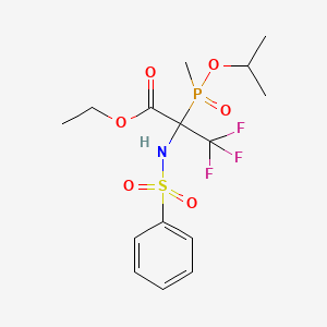 Ethyl 3,3,3-trifluoro-2-[isopropoxy(methyl)phosphoryl]-2-[(phenylsulfonyl)amino]propanoate