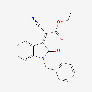 molecular formula C20H16N2O3 B14948913 [1-Benzyl-2-oxo-1,2-dihydro-indol-(3Z)-ylidene]-cyano-acetic acid ethyl ester 