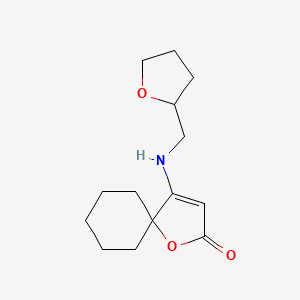 4-[(Tetrahydrofuran-2-ylmethyl)amino]-1-oxaspiro[4.5]dec-3-en-2-one