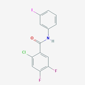 molecular formula C13H7ClF2INO B14948962 2-chloro-4,5-difluoro-N-(3-iodophenyl)benzamide 