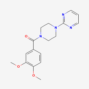 (3,4-Dimethoxyphenyl)[4-(pyrimidin-2-yl)piperazin-1-yl]methanone