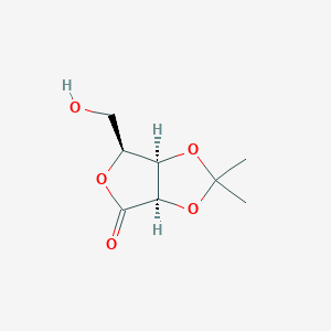 molecular formula C8H12O5 B014949 (3aR,6S,6aR)-6-(羟甲基)-2,2-二甲基二氢呋喃[3,4-d][1,3]二氧杂环-4(3aH)-酮 CAS No. 152006-17-2