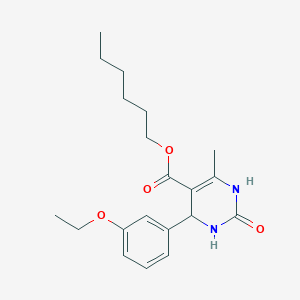 Hexyl 4-(3-ethoxyphenyl)-6-methyl-2-oxo-1,2,3,4-tetrahydropyrimidine-5-carboxylate