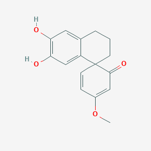 molecular formula C16H16O4 B1494911 Spirobroussonin A 