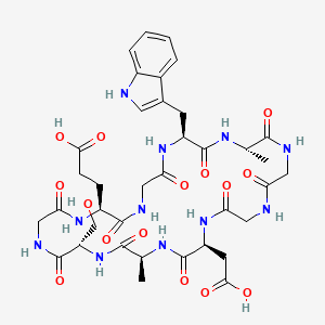 molecular formula C37H49N11O15 B1494915 Cyclo(gly-dsip) CAS No. 85758-83-4