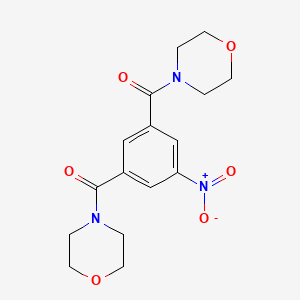 molecular formula C16H19N3O6 B14949179 Morpholino[3-(morpholinocarbonyl)-5-nitrophenyl]methanone 