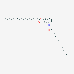 (5E)-1-methyl-5-[(octadecanoyloxy)imino]-5,6,7,8-tetrahydronaphthalen-2-yl octadecanoate