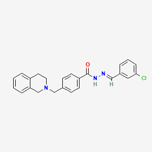 molecular formula C24H22ClN3O B14949211 N'-[(E)-(3-chlorophenyl)methylidene]-4-(3,4-dihydroisoquinolin-2(1H)-ylmethyl)benzohydrazide 