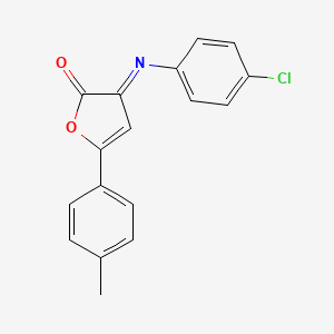 3-[(4-Chlorophenyl)imino]-5-(4-methylphenyl)-2-furanone