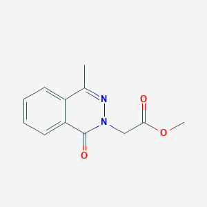 molecular formula C12H12N2O3 B14949241 Methyl 2-(4-methyl-1-oxophthalazin-2-yl)acetate 