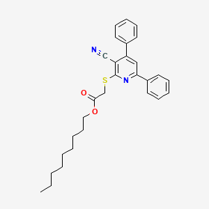 Nonyl [(3-cyano-4,6-diphenylpyridin-2-yl)sulfanyl]acetate