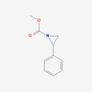 molecular formula C10H11NO2 B14949289 Methyl 2-phenylaziridine-1-carboxylate 