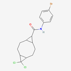 N-(4-bromophenyl)-10,10-dichlorotricyclo[7.1.0.0~4,6~]decane-5-carboxamide