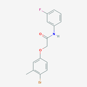 2-(4-bromo-3-methylphenoxy)-N-(3-fluorophenyl)acetamide