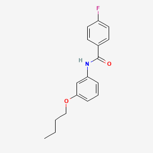 molecular formula C17H18FNO2 B14949303 N-(3-Butoxyphenyl)-4-fluorobenzamide 