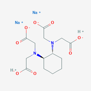 molecular formula C14H20N2Na2O8 B1494942 Disodium cyclohexane-1,2-diamine-N,N,N',N'-tetraacetate, trans- CAS No. 57137-35-6