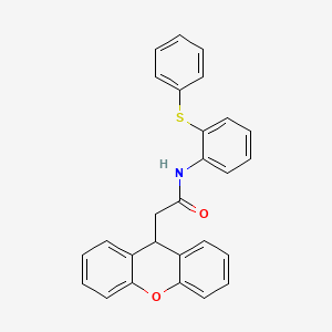 molecular formula C27H21NO2S B14949506 N-[2-(phenylsulfanyl)phenyl]-2-(9H-xanthen-9-yl)acetamide 