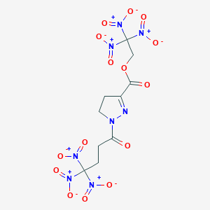 2,2,2-trinitroethyl 1-(4,4,4-trinitrobutanoyl)-4,5-dihydro-1H-pyrazole-3-carboxylate