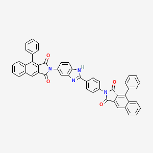 molecular formula C49H28N4O4 B14949546 2-{4-[5-(1,3-dioxo-4-phenyl-1,3-dihydro-2H-benzo[f]isoindol-2-yl)-1H-benzimidazol-2-yl]phenyl}-4-phenyl-1H-benzo[f]isoindole-1,3(2H)-dione 