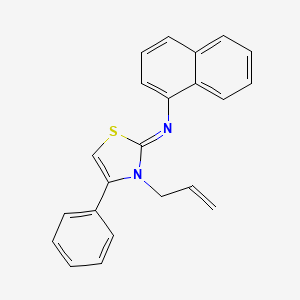 N-[(2Z)-4-phenyl-3-(prop-2-en-1-yl)-1,3-thiazol-2(3H)-ylidene]naphthalen-1-amine