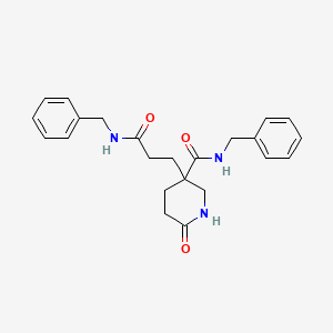 molecular formula C23H27N3O3 B14949558 N-benzyl-3-[3-(benzylamino)-3-oxopropyl]-6-oxopiperidine-3-carboxamide 