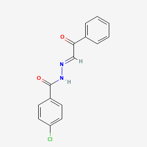 4-chloro-N'-[(1E)-2-oxo-2-phenylethylidene]benzohydrazide