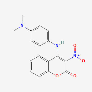 4-{[4-(dimethylamino)phenyl]amino}-3-nitro-2H-chromen-2-one