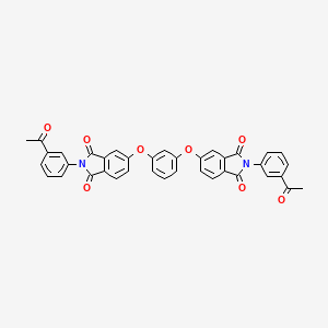 molecular formula C38H24N2O8 B14949608 5,5'-[benzene-1,3-diylbis(oxy)]bis[2-(3-acetylphenyl)-1H-isoindole-1,3(2H)-dione] 