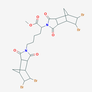 methyl 2,6-bis(5,6-dibromo-1,3-dioxooctahydro-2H-4,7-methanoisoindol-2-yl)hexanoate