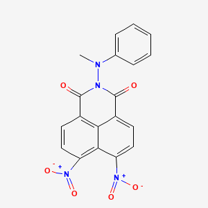 molecular formula C19H12N4O6 B14949647 2-[methyl(phenyl)amino]-6,7-dinitro-1H-benzo[de]isoquinoline-1,3(2H)-dione 