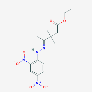 molecular formula C15H20N4O6 B14949666 ethyl (4E)-4-[(2,4-dinitrophenyl)hydrazono]-3,3-dimethylpentanoate 