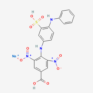 Sodium;4-(4-anilino-3-sulfoanilino)-3,5-dinitrobenzoic acid