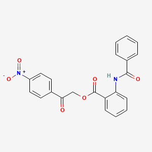 molecular formula C22H16N2O6 B14949707 [2-(4-nitrophenyl)-2-oxoethyl] 2-benzamidobenzoate 